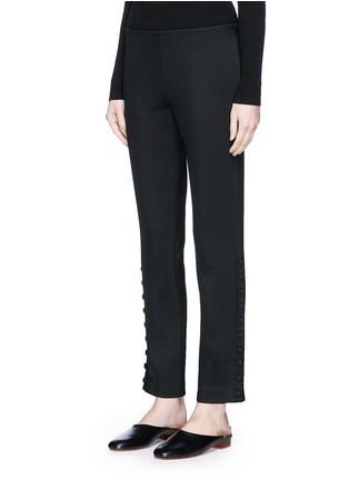 Front View - Click To Enlarge - THE ROW - 'Blaire' button cuff virgin wool-blend pants