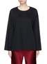 Main View - Click To Enlarge - THE ROW - 'Enja' layered stiff cotton jersey top