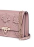 Detail View - Click To Enlarge - VALENTINO GARAVANI - 'Demilune' Rockstud floral small leather crossbody bag