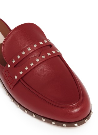 Detail View - Click To Enlarge - VALENTINO GARAVANI - 'Soul Rockstud' leather loafer mules