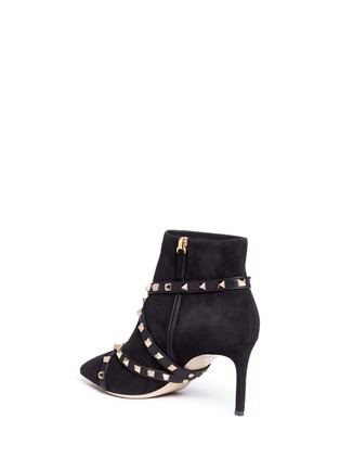 Detail View - Click To Enlarge - VALENTINO GARAVANI - 'Studwrap' suede ankle boots