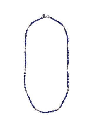 Main View - Click To Enlarge - STEPHEN WEBSTER - 'Thorn' lapis bead rhodium silver necklace