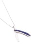 Figure View - Click To Enlarge - STEPHEN WEBSTER - 'England Made Me' lapis switch blade pendant necklace
