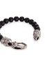 Detail View - Click To Enlarge - STEPHEN WEBSTER - 'Beasts of London Raven Head' onyx bead bracelet