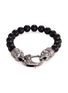 Main View - Click To Enlarge - STEPHEN WEBSTER - 'Beasts of London Raven Head' onyx bead bracelet
