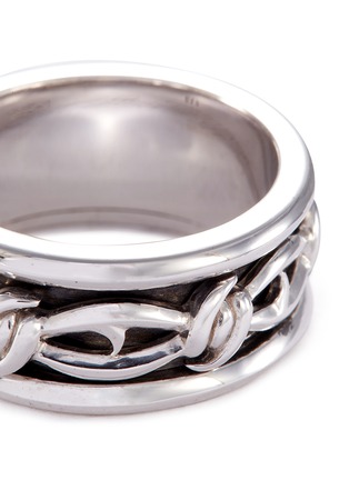 Detail View - Click To Enlarge - STEPHEN WEBSTER - 'Highwayman' rhodium silver thorn ring