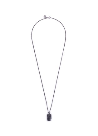 Main View - Click To Enlarge - STEPHEN WEBSTER - 'Thorn' sapphire rhodium silver pendant necklace