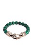 Main View - Click To Enlarge - STEPHEN WEBSTER - 'Beasts of London Raven Head' malachite bead bracelet