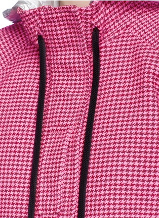 Detail View - Click To Enlarge - PALM ANGELS - Oversized wool-blend houndstooth jacket