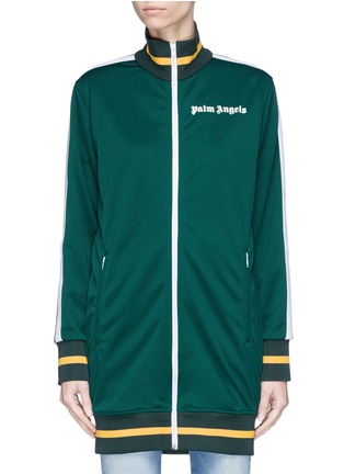 Main View - Click To Enlarge - PALM ANGELS - Stripe trim track jacket