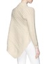 Back View - Click To Enlarge - 72722 - 'Grandma Elanor's Blanket' asymmetric cable knit poncho