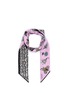 Main View - Click To Enlarge - VALENTINO GARAVANI - Pop flower and geometric print silk skinny scarf