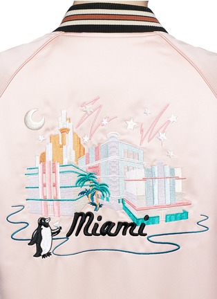 Detail View - Click To Enlarge - COACH - x The Webster Miami embroidered silk souvenir jacket