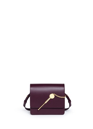 Main View - Click To Enlarge - SOPHIE HULME - 'Cocktail Stirrer' small saddle leather bag