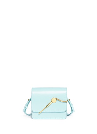 Main View - Click To Enlarge - SOPHIE HULME - 'Cocktail Stirrer' small saddle leather bag