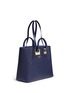 Detail View - Click To Enlarge - SOPHIE HULME - 'Cromwell East West' calfskin leather tote bag