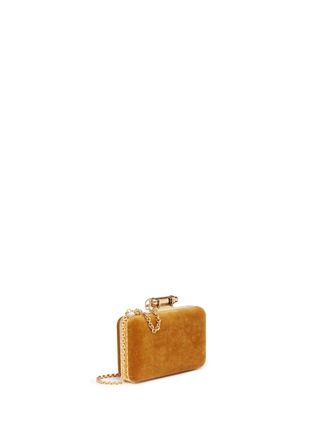 Detail View - Click To Enlarge - SOPHIE HULME - 'Whistle' velvet clutch