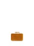Detail View - Click To Enlarge - SOPHIE HULME - 'Whistle' velvet clutch