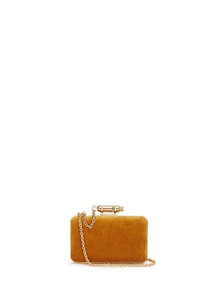 Main View - Click To Enlarge - SOPHIE HULME - 'Whistle' velvet clutch