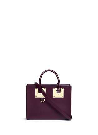 Main View - Click To Enlarge - SOPHIE HULME - 'Albion' Medium saddle leather bag