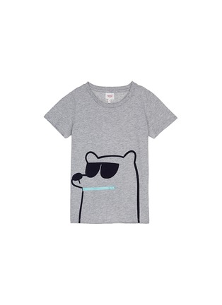 Main View - Click To Enlarge - SEED HERITAGE  - x The Webster bear zip pocket kids T-shirt
