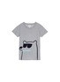 Main View - Click To Enlarge - SEED HERITAGE  - x The Webster bear zip pocket kids T-shirt