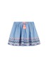 Main View - Click To Enlarge - SEED HERITAGE  - x The Webster folk embroidered kids skirt