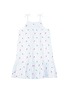Main View - Click To Enlarge - SEED HERITAGE  - x The Webster pineapple embroidered stripe kids dress