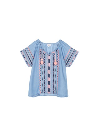 Main View - Click To Enlarge - SEED HERITAGE  - x The Webster folk embroidered kids tunic