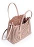 Detail View - Click To Enlarge - ALAÏA - 'New Vienne' mini lasercut leather tote