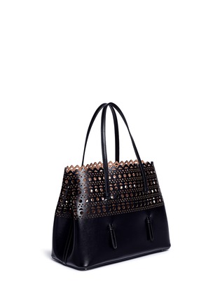 Figure View - Click To Enlarge - ALAÏA - 'Vienne' small lasercut leather tote