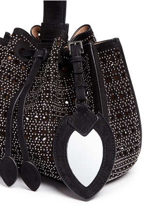  - ALAÏA - 'Mini Vienne' dome stud lasercut suede bucket bag