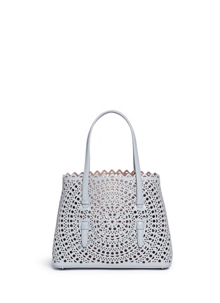 Detail View - Click To Enlarge - ALAÏA - 'New Vienne' mini lasercut leather tote