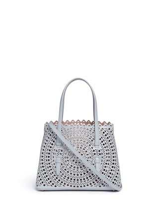 Main View - Click To Enlarge - ALAÏA - 'New Vienne' mini lasercut leather tote