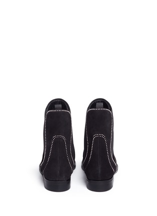 Back View - Click To Enlarge - ALAÏA - Dome stud suede ankle boots