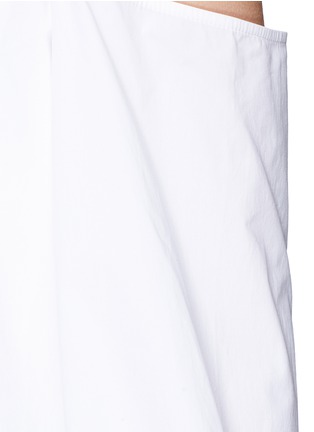 Detail View - Click To Enlarge - THEORY - 'Laureema' cotton poplin off-shoulder top