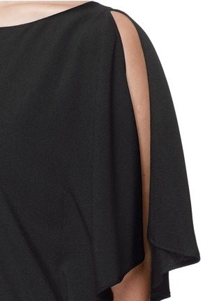 Detail View - Click To Enlarge - THEORY - 'Andzelika' split sleeve crepe dress