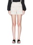 Main View - Click To Enlarge - THEORY - 'Vasilica' belted poplin shorts
