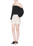 Figure View - Click To Enlarge - THEORY - 'Vasilica' belted poplin shorts