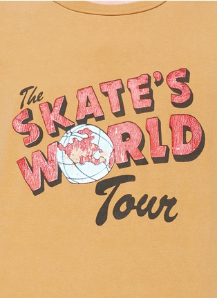 Detail View - Click To Enlarge - 73387 - 'The Skate's World Tour' print T-shirt