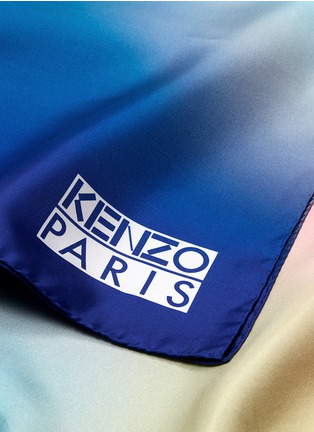 Detail View - Click To Enlarge - KENZO - 'Northern Lights' print silk twill scarf