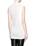 Back View - Click To Enlarge - RICK OWENS LILIES - Cowl neck drape front sleeveless top