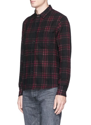 Front View - Click To Enlarge - SIMON MILLER - 'Kenai' check plaid wool shirt