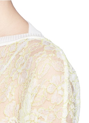 Detail View - Click To Enlarge - VALENTINO GARAVANI - Guipure lace sheer top