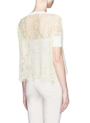 Back View - Click To Enlarge - VALENTINO GARAVANI - Guipure lace sheer top