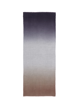 Main View - Click To Enlarge - FRANCO FERRARI - 'Mozart' ombré plaid cashmere-silk scarf
