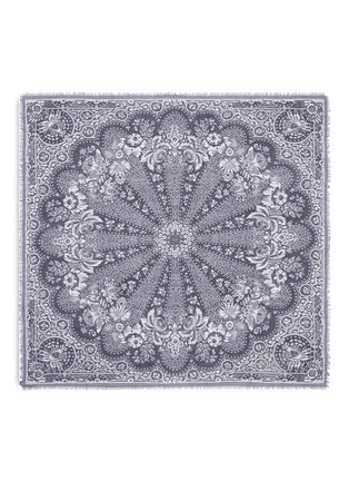 Main View - Click To Enlarge - FRANCO FERRARI - 'Azeglio' radial floral pattern cashmere scarf