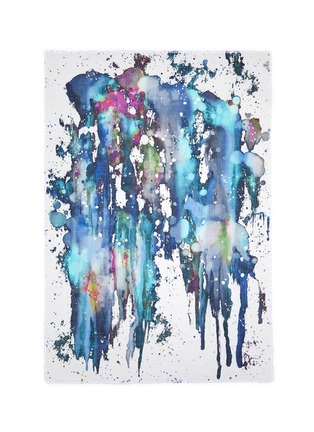Main View - Click To Enlarge - FRANCO FERRARI - 'Tarth' paint splatter print wool-silk scarf
