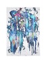FRANCO FERRARI - 'Tarth' paint splatter print wool-silk scarf
