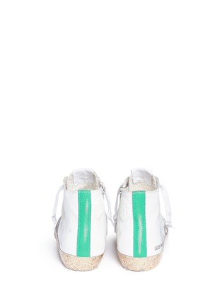 Back View - Click To Enlarge - GOLDEN GOOSE - 'Francy' leather high top sneakers
